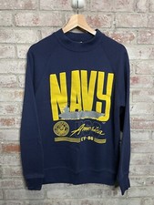 Vintage US Navy USS America CV-66 Sweatshirt Crewneck Pullover Large Made In USA