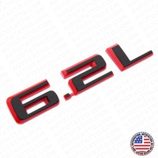 Chevy Silverado 6.2l Redline Hood Letter Logo Emblem Badge Z71 Blalck Red