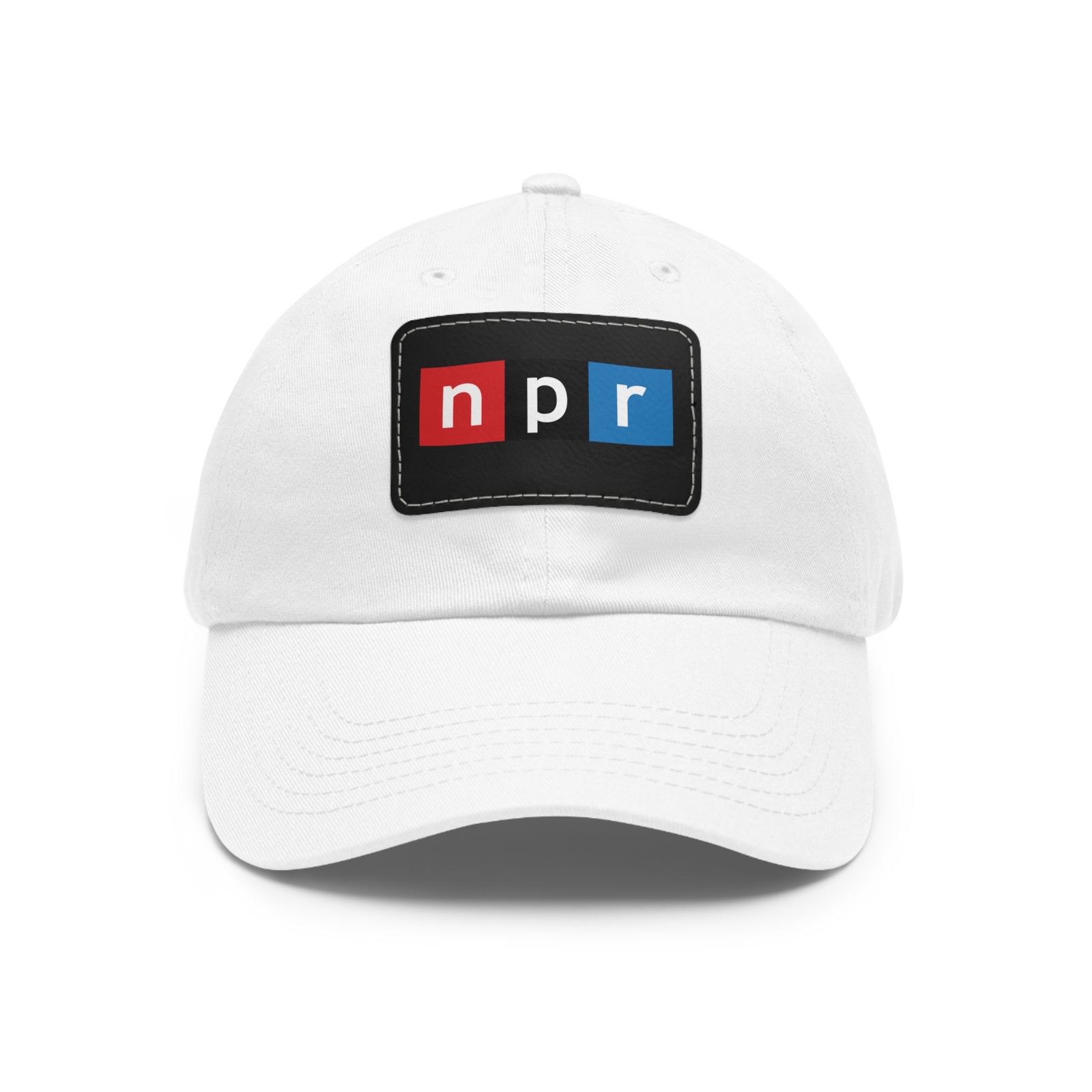 NPR Radio Logo Dad Hat Adjustable Fit- w/ Leather Patch | eBay