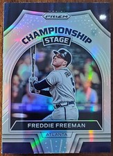 2022 PANINI PRIZM FREDDIE FREEMAN CHAMPIONSHIP STAGE SILVER PRIZM INSERT #CS-2