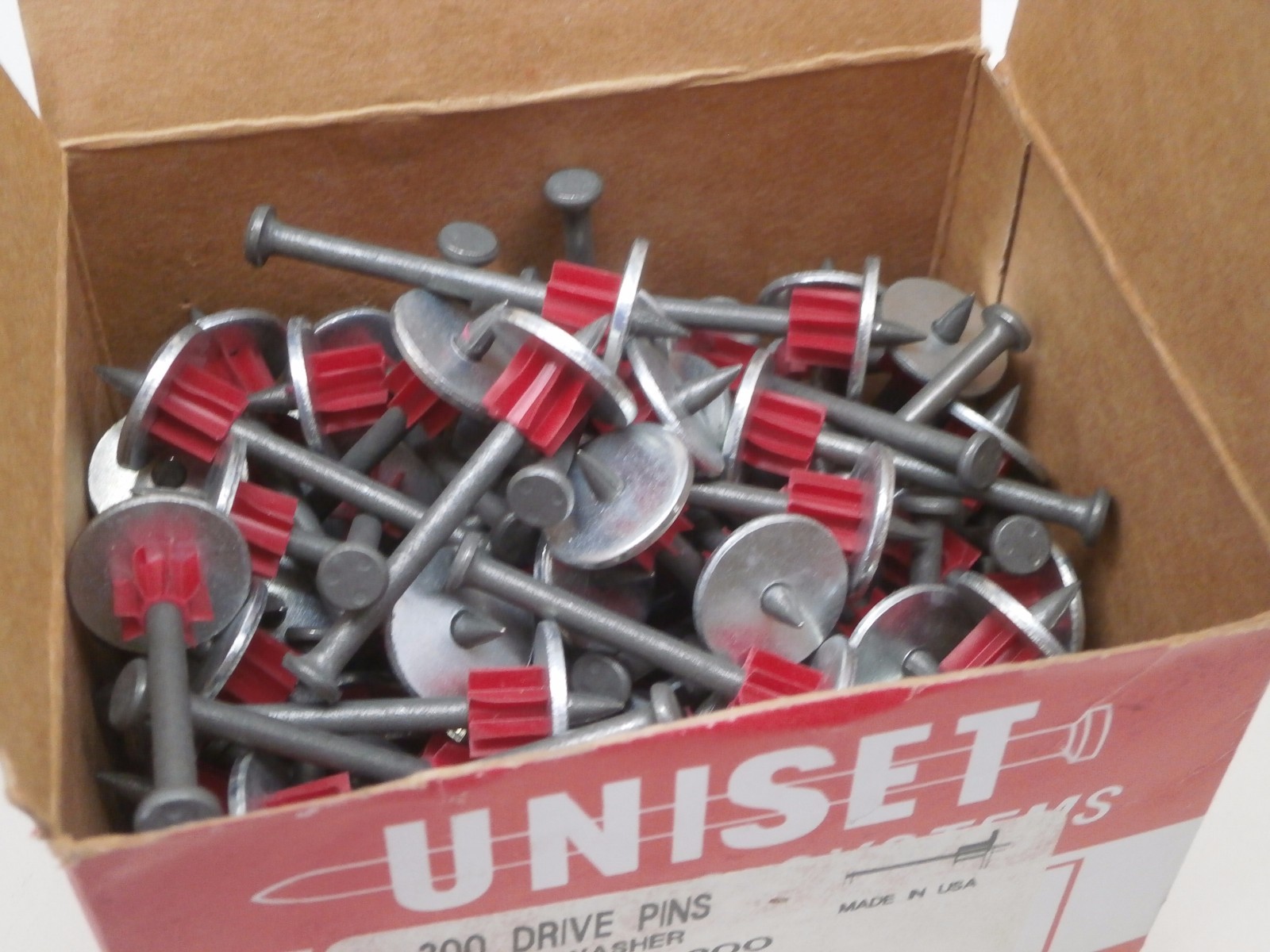 (100) Uniset DW200 TwoInch .300 Drive Pins with Washer 2" Length, 3/4