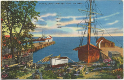 43/1011 AK TYPICAL CAPE COD SCENE JAHR 1938 nach GROSSENHAIN SACHSEN
