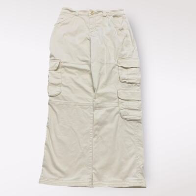 Abercrombie & Fitch NWOT Curve Love Relaxed Cargo Pants Womens Size 32/14 Cream