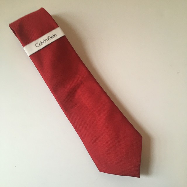 calvin klein silk tie