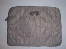 MARC BY MARC JACOBS GREY PADDED LAPTOP CASE SCRAMBLED LOGO