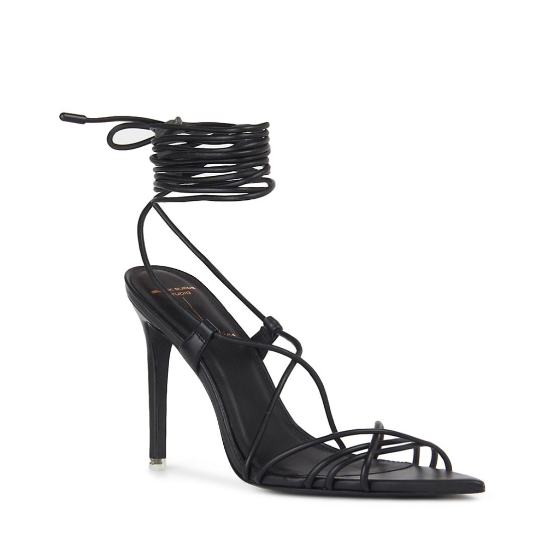 BLACK SUEDE STUDIO Leandra Lace Up Leather Sandals SZ 41 | eBay