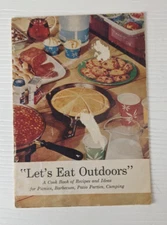 Vintage "Let's Eat Outdoors" Barbeque Recipe Pamphlet