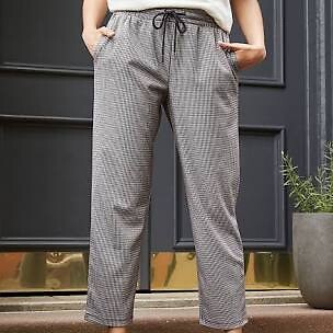 A New Day High-Rise Plaid Ankle Length Pants Gray Sterling X-Small 191905804241 | eBay