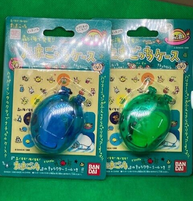 Bandai Umi de Hakke Mori de Hakken Tamagotchi Case Green Blue 2 Set