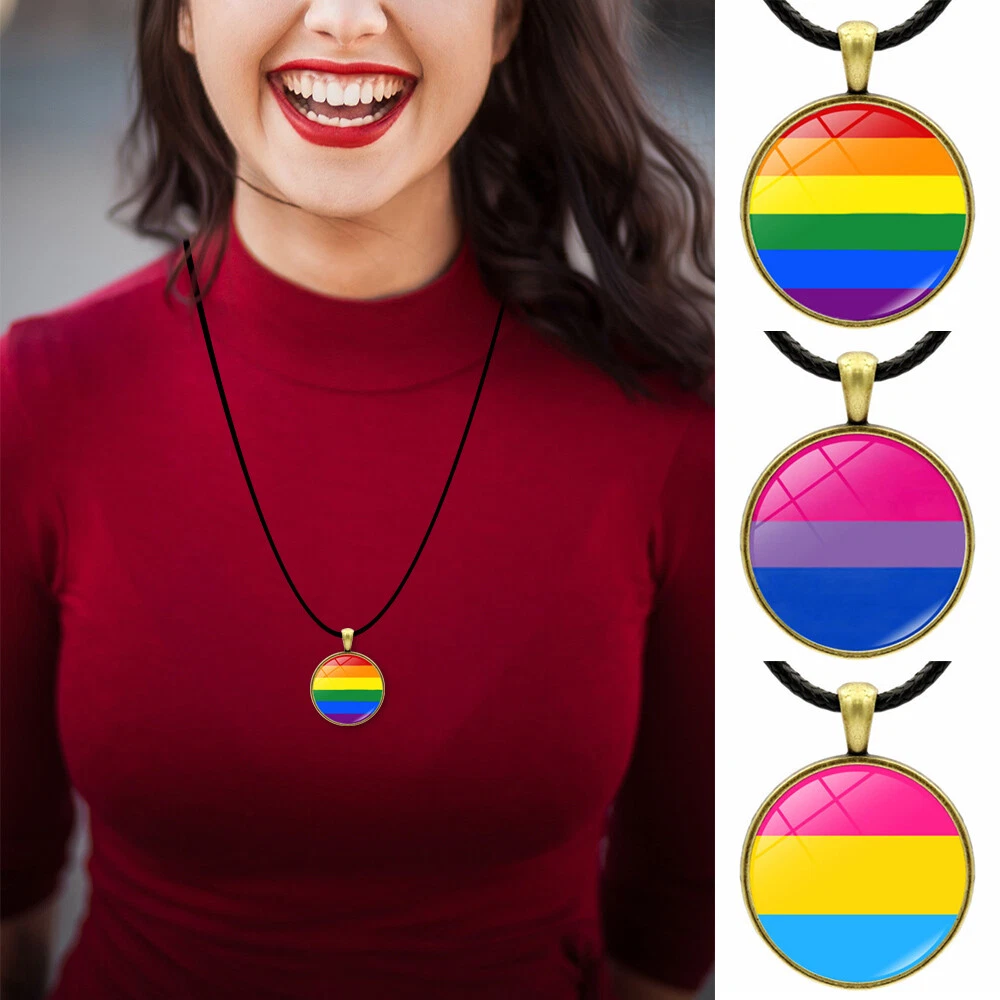 Gay pride necklace deals