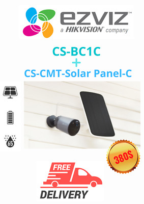Ezviz KIT CS-BC1C+ Solarpanel zum Akkuladen kabellos wiederaufladbar