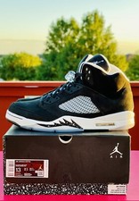 Nike Air Jordan 5 Oreo 2021 taglia 13 Moonlight Black Dunk Max Zoom Thunder 1 4 SE