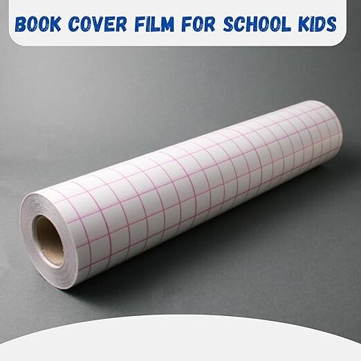 Clear Sticky Back Plastic Book Cover Film Self-Adhesive Protector ...