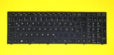 MARKENLOS DE Tastatur Clevo P/N: 6-80-NJ500-07A-1 Model: CVM18H960094304 - Beleuchtung