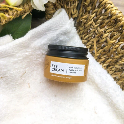 UPCIRCLE EYE CREAM – CUCUMBER HYALURONIC ACID & COFFEE - DARK CIRCLES PUFFY EYES