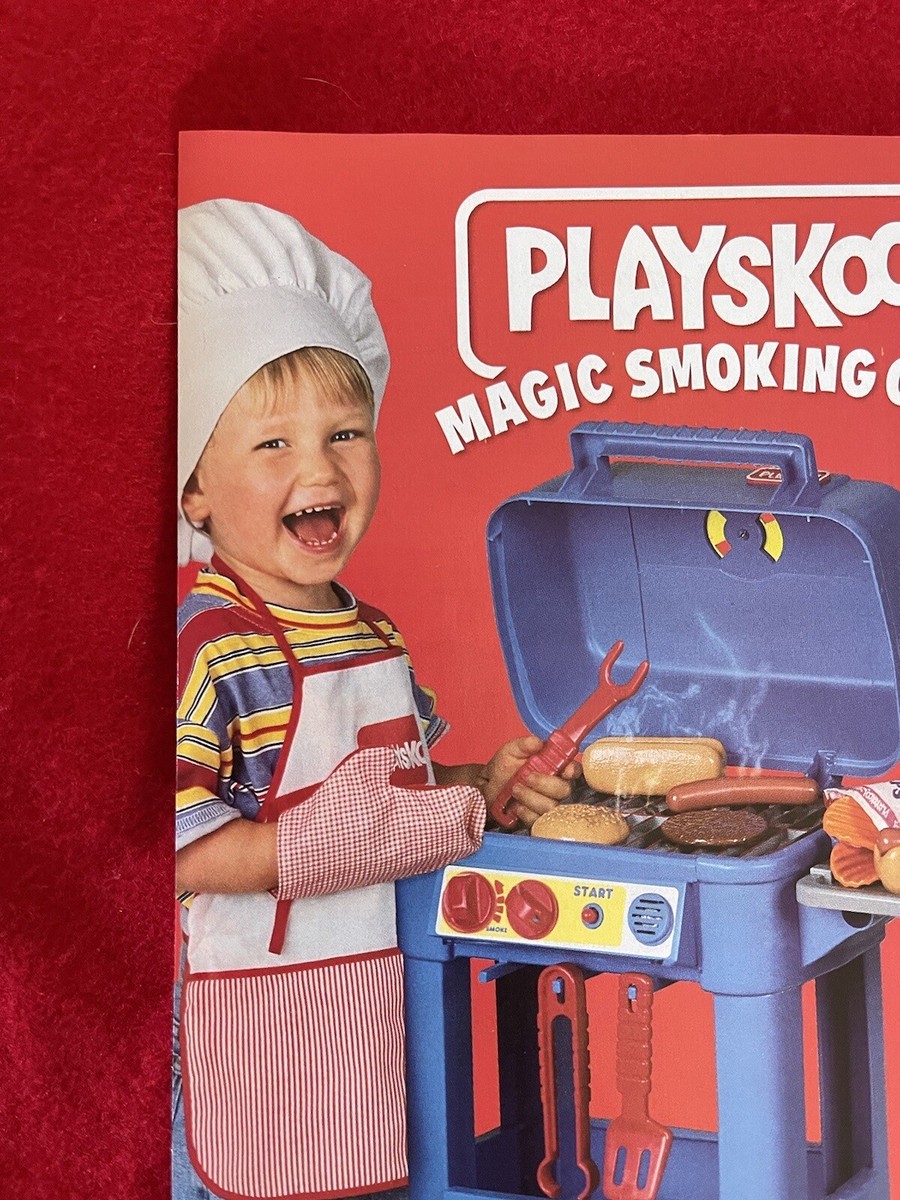 Fisher Price Playskool Magic Smoking Grill Vintage 1995 Playskool Magic  Smoking Grill Print Ad Childs Toy Grill Ad