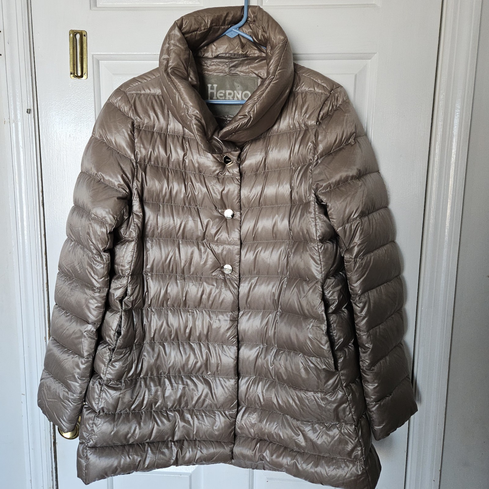 Womans Herno Authentic Down Puffer Jacket Size 48… - image 1