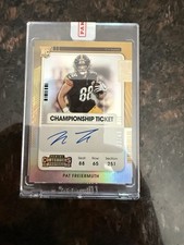 2021 Contenders Pat Freiermuth Auto RC Rookie On Card Championship Ticket #/49