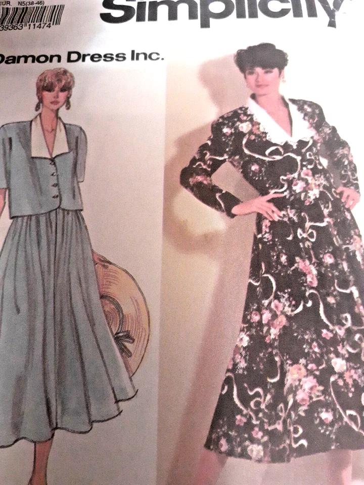 Simplicity 7371 Dress Two Piece Top Skirt Sewing Pattern Ladies 10 12 14 16 18 - Image 2 of 4