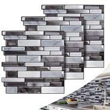 Peel and Stick Backsplash Tiles for Kitchen: Vinyl Wall Tile Peel and Stick T...