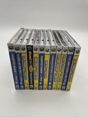 Lot of 12 Big Fish Hidden Objects Mystery PC-CD Games Discs VG Condition