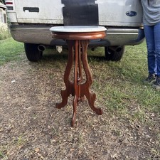 Vintage Marble Top Fern Table