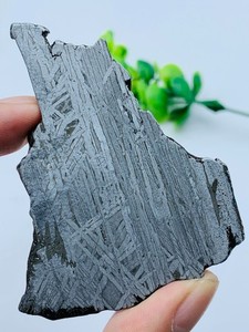 94G Natural Aletai Iron Meteorite Cut Slabs Etched Perfect Fusion Crust