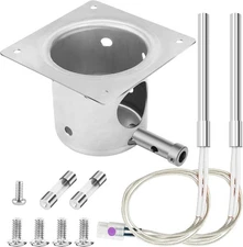 Fire Burn Pot and 2 Hot Rod Ignitor Kit, Heavy Duty Fire Pot and Hot Rod/Grill I