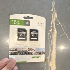 PNY Performance SDHC 16GB Class 4 High Speed Flash Card 2-Pack