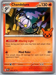 Chandelure 038/167 Trick or Trade BOOster 2024 Rare