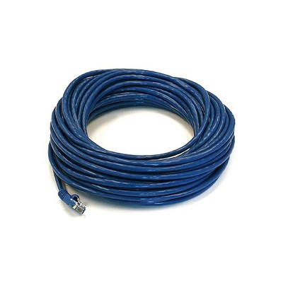 MONOPRICE 143 Patch Cord,Cat 5e,Booted,Blue,50 ft. 5VZE7