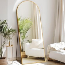 64"x21" Arched Full Length Mirror, Full Body Mirror with Leaning or Standing,...