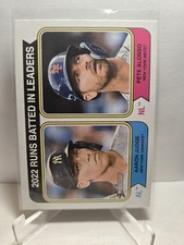 2023 Topps Heritage - League Leaders Aaron Judge, Pete Alonso #203 - 1d