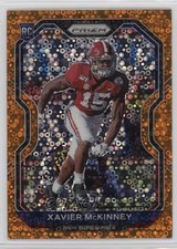 2020 Panini Prizm Rookie Orange Disco Prizm Xavier McKinney #349 14x1