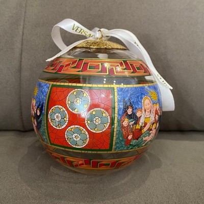 VERSACE God is Born 2001 Christmas Ornament Ball Rosenthal