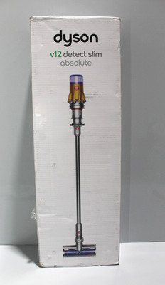 DYSON V12 Detect Slim Absolute Akku Staubsauger Gelb Nickel 448884-01 Neu OVP