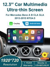 12.3"Wireless Autoradio ultrad&uuml;nn Touch screen f&uuml;r Benz A B CLA GLA 2013-2015 DE