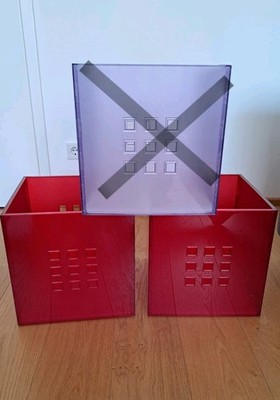 IKEA Lekmann Boxen, NUR ABHOLUNG, Kallax Expedit,  2x rot, Top Zustand,