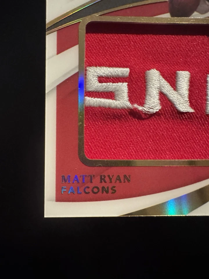 2021 Panini Immaculate Collection Patch Auto Matt Ryan  #PPA-MR /10 (AU,MEM) - Image 4 of 4