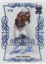 2021 Leaf Trinity Clear Auto Platinum Foil 2/25 Josh Johnson #CA-JJ1 Auto 13oe