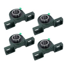 4Pack UCP205-16 Pillow Block Mounted Ball Bearing 1" Bore Cast Iron Base
