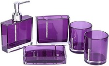 Bathroom Accessories Set Bathroom Accessories Bathroom Designer 5-Piece Bath ...
