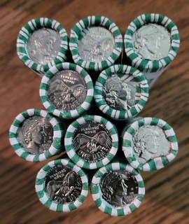 Lot 10 Rolls x 2026 P&D Mint Emerging Liberty Dime 50 Coin Rolls 5 P & 5 D Roll