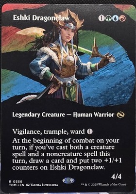 Eshki Dragonclaw #356 Tarkir: Dragonstorm Borderless Regular Rare *Buy 2 Get 1