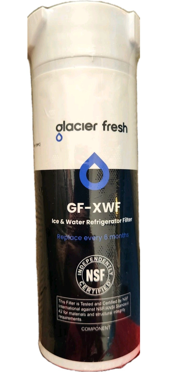 GLACIER FRESH XWF Refrigerator Water Filter Replacement for GE XWF Pack of 1