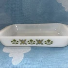 Anchor Hocking Fire King 1 1/2 qt Meadow Green Casserole Baking Dish 432 VTG