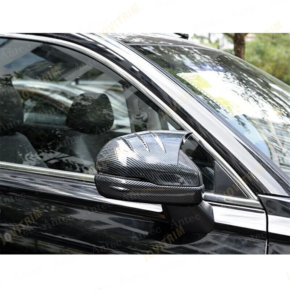 For Honda HR-V 2023-2025 ABS Carbon Fiber Rear View Mirror Cover&Strip Trim 4Pcs — 第 4/4 张图片