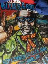 15th annual Telluride blues and brew Festival poster 2008 Govt Mule Derek Trucks