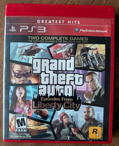 Grand Theft Auto: Episodes From Liberty City (PS3 2010) Greatest Hits w/Map