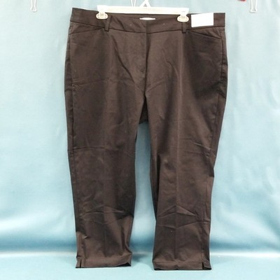Liz Claiborne Emma Black Dress Pants New/Tagged NWT Sz 22W Slim Leg Ankle